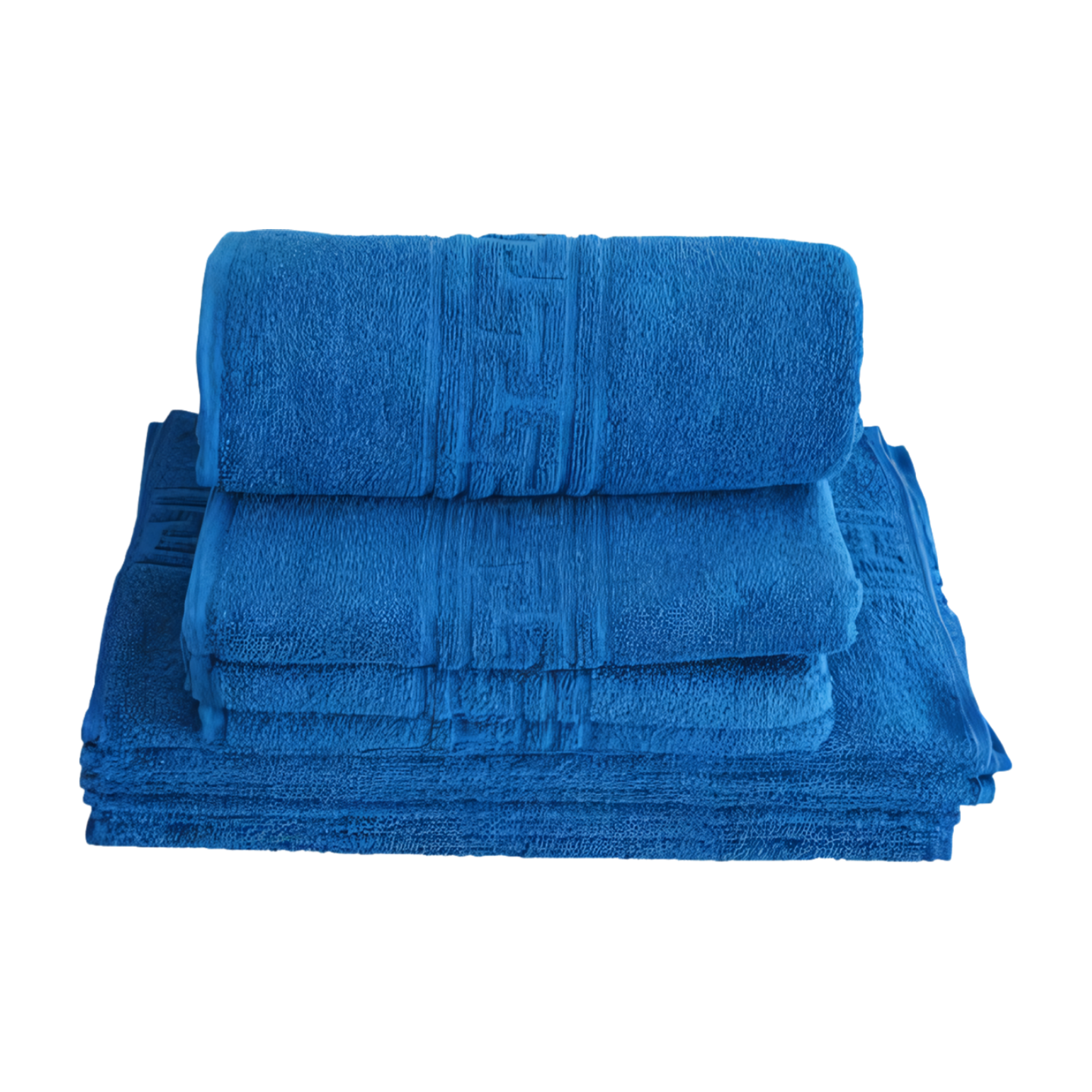 2 Ορίζει 100% βαμβακερά πετσέτες, μπλε μοντέλο λίπους 70 cm x 140 cm 50 cm x 90 cm